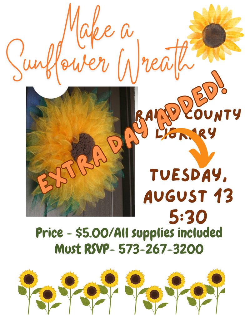 Adult Sunflower Wreath