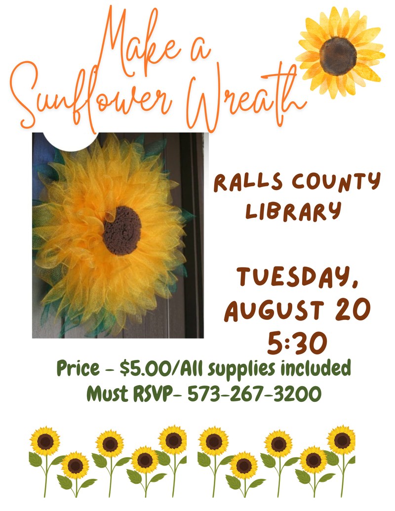 Adult Sunflower Wreath